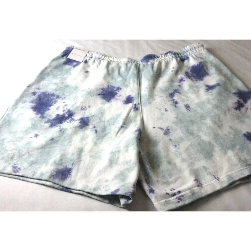Men's Jordan Sport DNA Fleece Tie Dye Shorts Ocean Cube White Green Purple NWT